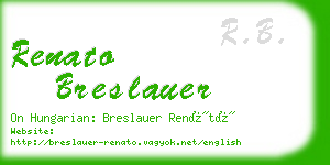 renato breslauer business card